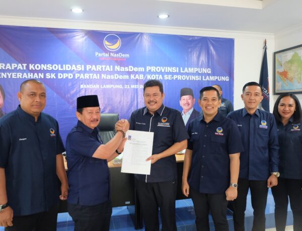 Makin Solid M Nasir Kembali Pimpin NasDem Pesawaran